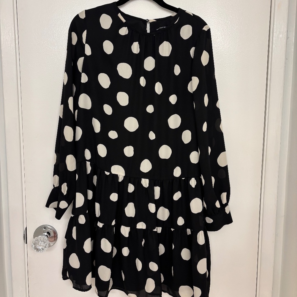 Who What Wear Polka Dot Dress Size Small